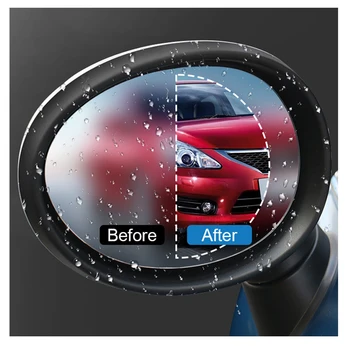 Uus 1 Paari Auto Auto Anti Vee-Udu Film Anti Udu Kate Veekindel Hüdrofoobsed Rearview Mirror Kaitsekile 4 Suurused