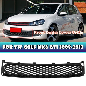 Auto Keskele on Madalam Kärgstruktuuri Iluvõre Grill Must VW Golf MK6 VI GTI 2009 2010 2011 2012 2013 Racing Grillid 5K0853677C