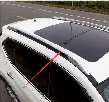 näiteks Nissan X-Trail 2014-2019 katuseraamid Pool Rööpad Baarid Pagasi Vedaja Pagasi Omanik Alumiinium 3M paste stiilis