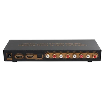 LPCM HDMI-Ühilduvate 7.1 Audio Converter HDMI-Ühilduva Heli-Splitter Optiline RCA Väljund EU Pistik