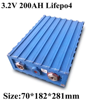 36pcs Lifepo4 3.2 V 200AH Liitium Batetry 3C 600A Sügava Tsükli 115V 84V 400ah Päikese UPS Energia Salvestamise Subwoofer Inverter Paat