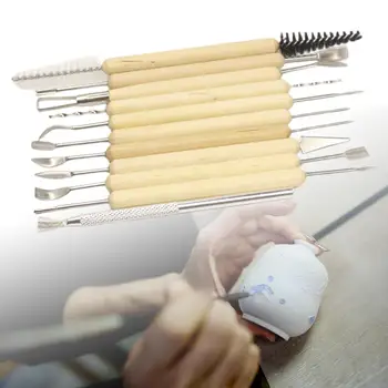 11x Polümeer Savi, Tööriistad, Graveerimine Keraamika Modelleerimine Kujundamisel DIY Algajatele