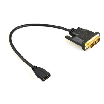 DVI-D 24+1 Pin Male to HDMI-Ühilduva Naine Adapter Converter Cable HDMI-Ühilduvate Converter HDTV 1080P DVD Sülearvuti PS3