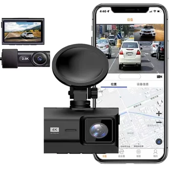 4K+2K WIFI GPS Logger Dual Lens Car DVR Kriips Cam Novatek96670 Kiip Sony IMX335 Andur WDR Öise Nägemise Kriips Kaamera Diktofon