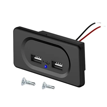 3.1 kaks USB-Porti, Auto Laadija Pistikupesa Adapter 12V/24V USB Power Panel LED Mere Mootorrattad, Paadid, Veoautode RV