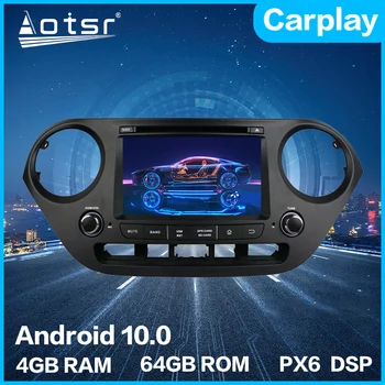 Näiteks Hyundai i10 2013 - 2018 Android Auto Multimeedia DVD Uusim 10.0 4G 64GB PX6 Auto GPS Navigation Stereo Vide raadio DSP Carplay