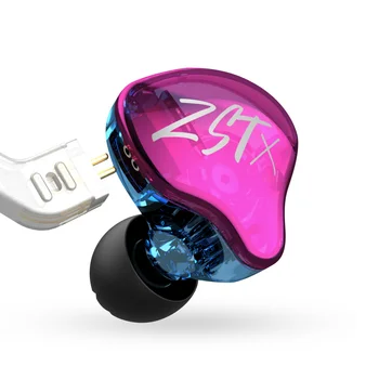 MS ZSTX 1BA 1DD Hübriid Juhid Peakomplekt HIFI Bass Earbuds In-Ear Monitor Müra Tühistamises Sport Kõrvaklapid EDXPRO ZS10PROX ZVX PR2