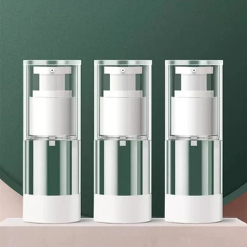 3tk/palju 0.5 Oz Selge Õhuta Kosmeetiline Kreem-Pump Pudel Travel Size 15ml Dispenser Korduvtäidetavaid Konteinerid/Sihtasutus Pump-Pudel