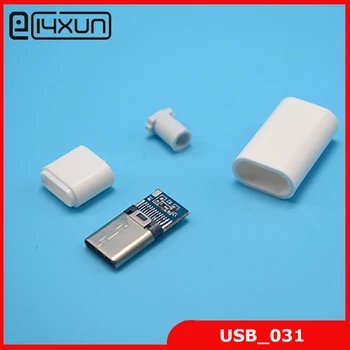5sets USB-3.1 C-Tüüpi Isane Pistik Keevitus-Tüüpi USB-C 4 1 PCB Pesa Apple iPhone 5, ipad jne
