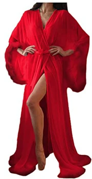 Naiste Sexy Suled Krae Perspektiivi Õhuke Pikk Pesu Rüü Nightgowns Hommikumantel Pidžaama Sleepwear