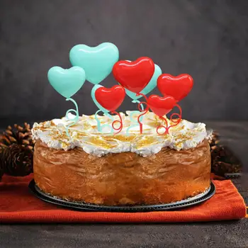 Mitte-Pleegib Cake Toppers Plastikust Luua Atmosfääri Atraktiivne Südame Cupcake Cake Toppers Magustoit Decors