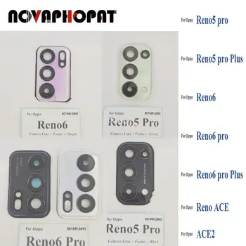 Novaphopat Tagasi Kaamera Klaas Objektiivi + Objektiiv Raami Katab Omanik Oppo Reno5 Reno6 Pro Plus Reno ACE ACE2 5 6 2