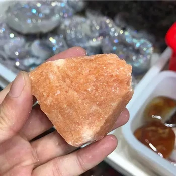 Tervendav Kristallid Töötlemata Mineraalide Looduslik Punane Oranž Aventurine Raw Gemstone Kogumise Kodu Kaunistamiseks