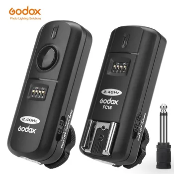 Godox FC-16 2,4 GHz, 16 Kanalite Wireless Remote Flash Studio Vallandada & Vastuvõtja Päästik Canon Nikon Kaamera