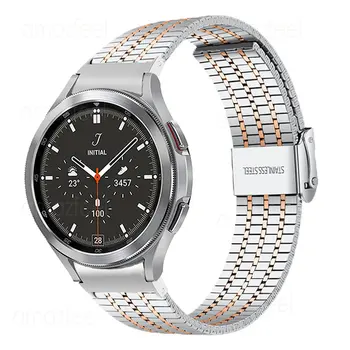 20mm Samsung Galaxy Watch 6 5 4 40mm 44mm Bänd Klassikaline 47mm 43mm 46 mm 42mm Puuduvad Lüngad Kaardus ots Käevõru Watch 5 Pro Metallist Rihm