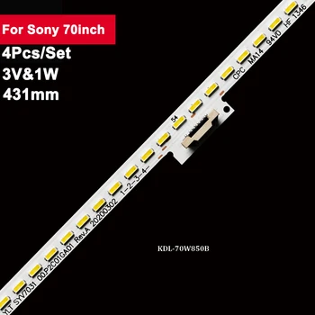 2 tk/komplekt 431 mm 72-lambid led-taustvalgustuse baar Sony 70inch YLT SYV7031 00.P2C01 RevA2013 4tk/Set Tv Remont KDL-70W850B 70W830B