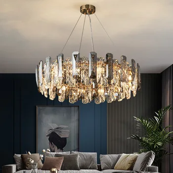 Postmodernistlik K9 Crystal Luksus LED-Lühter Valgustus-Söögituba, elutuba E14 Uus Rippus Lamp Magamistuba Lobby Kodu Deco Inventar