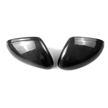 2tk Auto Küljel Rearview Mirror Cover Sisekujundus jaoks Porsche Macan 2014-2022 Päris Carbon Fiber Tiiva Mütsid