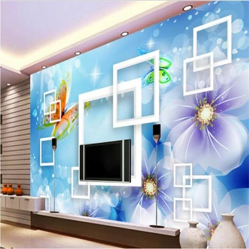 beibehang Suur kohandatud taustapildid gorgeous romantiline 3d TV seina disain de papel parede infantil menina